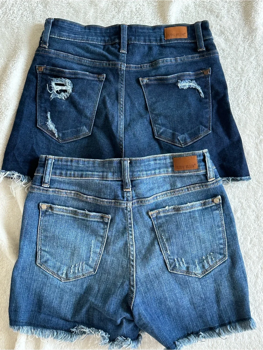 Judy Blue Women’s Size Small Denim Shorts Bundle Distressed High Rise (2 Pairs)